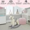 Infantastic GoodVibes - Hobbelpaard Voor Kinderen - Schommelpaard Silver Unicorn - Stevige Constructie - Knuffelzacht Met Geluidseffecten - Zilveren Eenhoorn