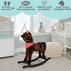 Infantastic® - Hobbelpaard - Met Geluidseffecten - Hobbeldier - Schommelpaard - Echt Houten Loopvlak