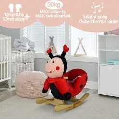 Infantastic- Schommel Lieveheersbeestje, Hobbel Lieveheersbeestje -muziekfunctie -Babygyms || hobbelfiguren || vormenstoven Winkel 550x541 11