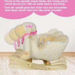 Infantastic- Hobbeldier, Schommel Schaapje, Hobbel Schaap- Muziekfunctie -Babygyms || hobbelfiguren || vormenstoven Winkel 550x541 8