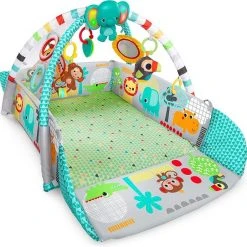 Babygym, Baby Cadeau - Jongen & Meisje, Dierenvriendjes Speelmat, Interactief Speelgoed – Multikleuren -Babygyms || hobbelfiguren || vormenstoven Winkel 550x542 6