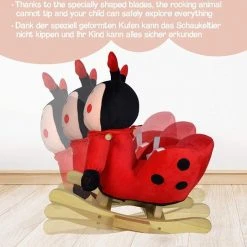 Infantastic- Schommel Lieveheersbeestje, Hobbel Lieveheersbeestje -muziekfunctie -Babygyms || hobbelfiguren || vormenstoven Winkel 550x543 19