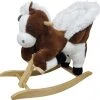 Playwood Pluche Hobbelpaard Steigerend Schommelpaard Met Geluid