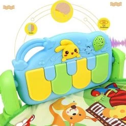 Babygym, Baby Cadeau - Jongen & Meisje, Dierenvriendjes Speelmat, Interactief Speelgoed - Multikleuren. -Babygyms || hobbelfiguren || vormenstoven Winkel 550x544 11