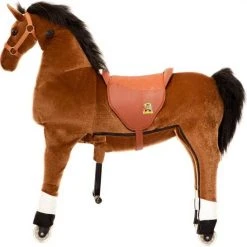 Animal Riding Paard Bruin X-Large - Rijdend Paardenspeelgoed - Paardenspeelgoed - Zadelhoogte 78 CM- Verstelbaar Pedaal 3 Standen - Afneembaar Zadel -Babygyms || hobbelfiguren || vormenstoven Winkel 550x546 5