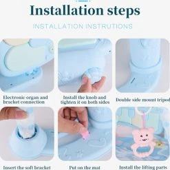 INSMA 3 In 1 Babygym - Speelgoed 1 Jaar - Speelmat Baby - Blauw -Babygyms || hobbelfiguren || vormenstoven Winkel 550x548 3