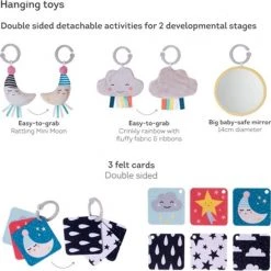 Taf Toys Babygym Magical Mini Moon Junior 87 X 48 Cm Geel -Babygyms || hobbelfiguren || vormenstoven Winkel 550x548 5