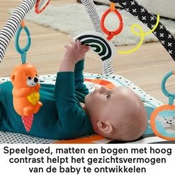 Babygym, Baby Cadeau - Jongen & Meisje, Dierenvriendjes Speelmat, Interactief Speelgoed – Multikleuren -Babygyms || hobbelfiguren || vormenstoven Winkel 550x548 6