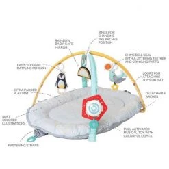 Taf Toys Babynestje En Babygym In 2 In 1 Met Afneembare Bogen En Speeltjes - Met Licht En Afneembaar Muziekdoosje -Babygyms || hobbelfiguren || vormenstoven Winkel 550x550 299