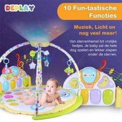 DEPLAY Luxe BabyGym - Baby Speelgoed - Projector Sterrenhemel - Speelmat Baby - Speelkleed - Educatief -Babygyms || hobbelfiguren || vormenstoven Winkel 550x550 31