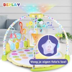 DEPLAY Luxe BabyGym - Baby Speelgoed - Projector Sterrenhemel - Speelmat Baby - Speelkleed - Educatief -Babygyms || hobbelfiguren || vormenstoven Winkel 550x550 38