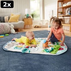 2x Fisher-Price City Activity Center Met Jumbo Speelmat -Babygyms || hobbelfiguren || vormenstoven Winkel 550x550 421