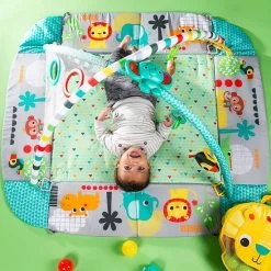 Babygym, Baby Cadeau - Jongen & Meisje, Dierenvriendjes Speelmat, Interactief Speelgoed - Multikleuren. -Babygyms || hobbelfiguren || vormenstoven Winkel 550x550 471