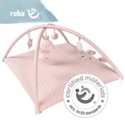Roba Speelkleed Lily Meisjes 85 X 75 Cm Polyester Roze -Babygyms || hobbelfiguren || vormenstoven Winkel 550x550 501