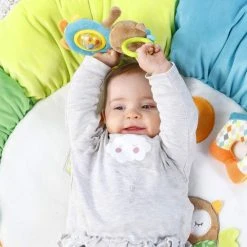 Babygym, Baby Cadeau - Jongen & Meisje, Dierenvriendjes Speelmat, Interactief Speelgoed - Multikleuren. -Babygyms || hobbelfiguren || vormenstoven Winkel 550x550 523