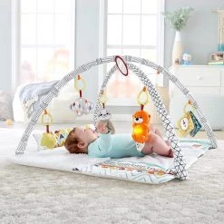 Babygym, Baby Cadeau - Jongen & Meisje, Dierenvriendjes Speelmat, Interactief Speelgoed – Multikleuren -Babygyms || hobbelfiguren || vormenstoven Winkel 550x550 551