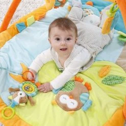Babygym, Baby Cadeau - Jongen & Meisje, Dierenvriendjes Speelmat, Interactief Speelgoed - Multikleuren. -Babygyms || hobbelfiguren || vormenstoven Winkel 550x550 558