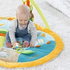 Babygym, Baby Cadeau - Jongen & Meisje, Dierenvriendjes Speelmat, Interactief Speelgoed - Multikleuren. -Babygyms || hobbelfiguren || vormenstoven Winkel 550x550 560