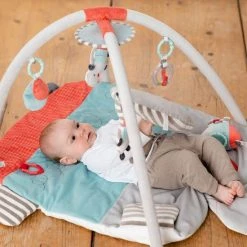Babygym, Baby Cadeau - Jongen & Meisje, Dierenvriendjes Speelmat, Interactief Speelgoed - Multikleuren. -Babygyms || hobbelfiguren || vormenstoven Winkel 550x550 590
