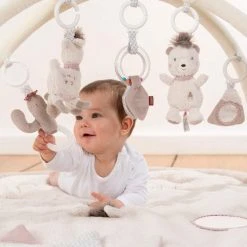 Babygym, Baby Cadeau - Jongen & Meisje, Dierenvriendjes Speelmat, Interactief Speelgoed - Multikleuren. -Babygyms || hobbelfiguren || vormenstoven Winkel 550x550 591