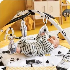 Babygym, Baby Cadeau - Jongen & Meisje, Dierenvriendjes Speelmat, Interactief Speelgoed – Multikleuren -Babygyms || hobbelfiguren || vormenstoven Winkel 550x550 607