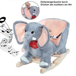 Spielwerk Schommelstoel Kinderen Olifant Met Veiligheidsgordel -Babygyms || hobbelfiguren || vormenstoven Winkel 550x550 612