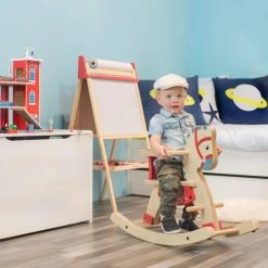 Bandits & Angels Houten Hobbelpaard Met Beugel -Babygyms || hobbelfiguren || vormenstoven Winkel 550x550 633