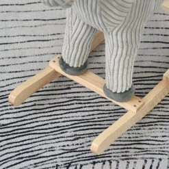 Zenzee Hobbeldier - Hobbelpaard - Paarden - Speelgoed Voor 36-72 Maanden - 65L X 32,5W X 61H Cm - Grijs -Babygyms || hobbelfiguren || vormenstoven Winkel 550x550 638