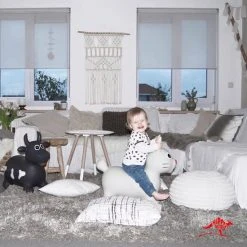 Hippy Skippy Konijn Skippybal - 81 Cm - Grijs -Babygyms || hobbelfiguren || vormenstoven Winkel 550x550 641