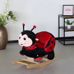 Lizzely Garden & Living Hobbeldier Lieveheersbeestje Kidso Hobbelpaard