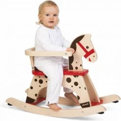 Janod - Janod Schommelpaard Caramel -Babygyms || hobbelfiguren || vormenstoven Winkel 550x550 668