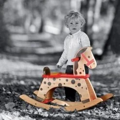 Janod - Janod Schommelpaard Caramel -Babygyms || hobbelfiguren || vormenstoven Winkel 550x550 669