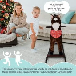Infantastic® - Hobbelpaard - Met Geluidseffecten - Hobbeldier - Schommelpaard - Echt Houten Loopvlak -Babygyms || hobbelfiguren || vormenstoven Winkel 550x550 715