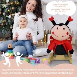 Infantastic- Schommel Lieveheersbeestje, Hobbel Lieveheersbeestje -muziekfunctie -Babygyms || hobbelfiguren || vormenstoven Winkel 550x550 738