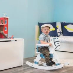 Bandits & Angels Houten Hobbelpaard Met Beugel Wit - Grijs -Babygyms || hobbelfiguren || vormenstoven Winkel 550x550 742