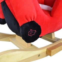 Infantastic GoodVibes - Hobbelpaard Voor Baby En Kind - Schommel Lieveheersbeest - Stevige Constructie - Knuffelzacht Met Geluidseffecten - Rood/Zwart Lieveheersbeestje -Babygyms || hobbelfiguren || vormenstoven Winkel 550x550 791
