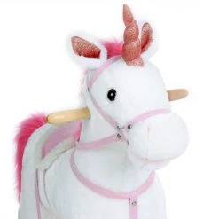 Merkloos Deuba - Hobbelfiguur -Eenhoorn - Stijgbeugel - Veiligheidsgordel -Babygyms || hobbelfiguren || vormenstoven Winkel 550x550 793