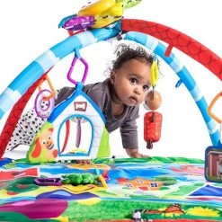 Babygym, Baby Cadeau - Jongen & Meisje, Dierenvriendjes Speelmat, Interactief Speelgoed – Multikleuren -Babygyms || hobbelfiguren || vormenstoven Winkel 550x550 807