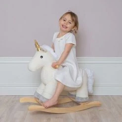 Jabadabado Hobbeldier Eenhoorn -Babygyms || hobbelfiguren || vormenstoven Winkel 550x550 811
