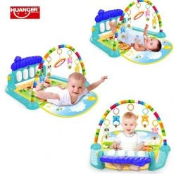 Huanger Babygym Met Speeltjes En Piano Voor Baby 0-2 Jaar - Babymat - Baby Speelmat - Interactief Speelmat -Babygyms || hobbelfiguren || vormenstoven Winkel 550x558