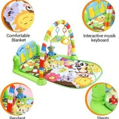 Babygym, Baby Cadeau - Jongen & Meisje, Dierenvriendjes Speelmat, Interactief Speelgoed - Multikleuren. -Babygyms || hobbelfiguren || vormenstoven Winkel 550x560 4