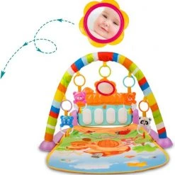 Ricokid Muziek Speelmat - 3-in-1 Muzikale Activity -Babygyms || hobbelfiguren || vormenstoven Winkel 550x564