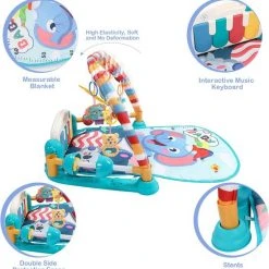 Babygym, Baby Cadeau - Jongen & Meisje, Dierenvriendjes Speelmat, Interactief Speelgoed – Multikleuren -Babygyms || hobbelfiguren || vormenstoven Winkel 550x564 3