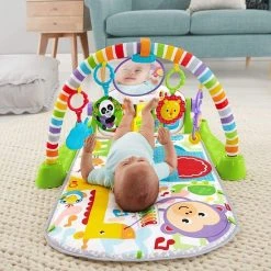 Babygym, Baby Cadeau - Jongen & Meisje, Dierenvriendjes Speelmat, Interactief Speelgoed - Multikleuren. -Babygyms || hobbelfiguren || vormenstoven Winkel 550x569 2