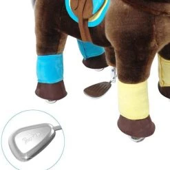 PonyCycle Luxe Speelgoed - Rijpaard Donkerbruin Klein K35 -Babygyms || hobbelfiguren || vormenstoven Winkel 550x574 4