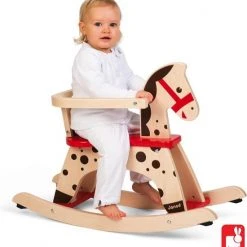 Janod - Janod Schommelpaard Caramel -Babygyms || hobbelfiguren || vormenstoven Winkel 550x576 2