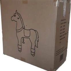 2iX - Rijdend Speelgoed Paard - Bruin - Pluche - Inline Skate Wielen - Hobbelpaard Voor Jongens En Meisjes 4 Tot 9 Jaar -Babygyms || hobbelfiguren || vormenstoven Winkel 550x585 2