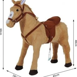 Merkloos Kinderpaard Staand Paard - -Babygyms || hobbelfiguren || vormenstoven Winkel 550x597 4
