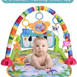 Babygym, Baby Cadeau - Jongen & Meisje, Dierenvriendjes Speelmat, Interactief Speelgoed – Multikleuren