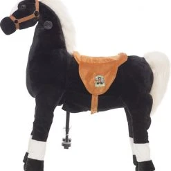 Animal Riding Paard Maharadscha Zwart Medium / Large - Rijdend Paardenspeelgoed - Paardenspeelgoed - Zadelhoogte 67 CM- Verstelbaar Pedaal 3 Standen - Afneembaar Zadel -Babygyms || hobbelfiguren || vormenstoven Winkel 550x636 1
